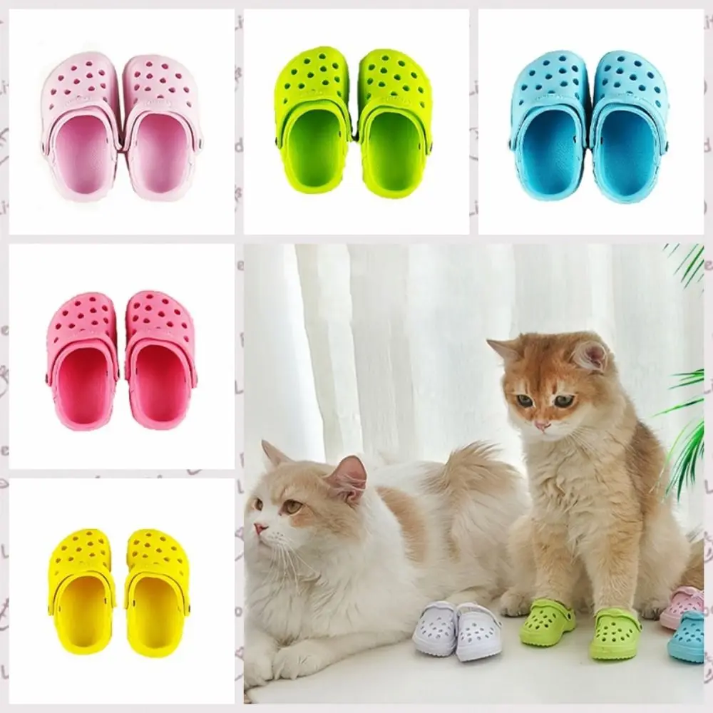 

1 Pair Dog Sandal Slipper Non-slip Pet Sandals Soft-soled Comfortable Dog Hole Shoe Breathable EVA Dog Rain Boots Walking