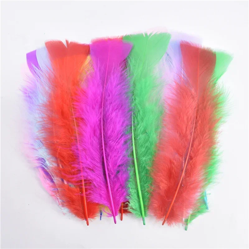 Truthahnfedern für Bastelarbeiten, 12–17 cm, 5–7 Zoll, für Traumfänger, zur Dekoration, zur Herstellung von Schmuck, für Handarbeiten, Nadelarbeiten, als dekoratives Zubehör. – Detail 11