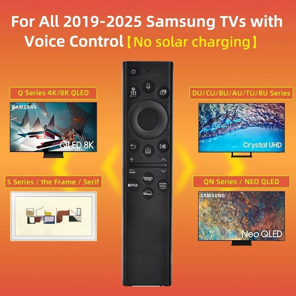 for Samsung Smart TV Remote:Replacement Voice Control Comptible with BN59-01385A,for Most 2018-2024 Frame QLED LED LCD 8K 4K TVs