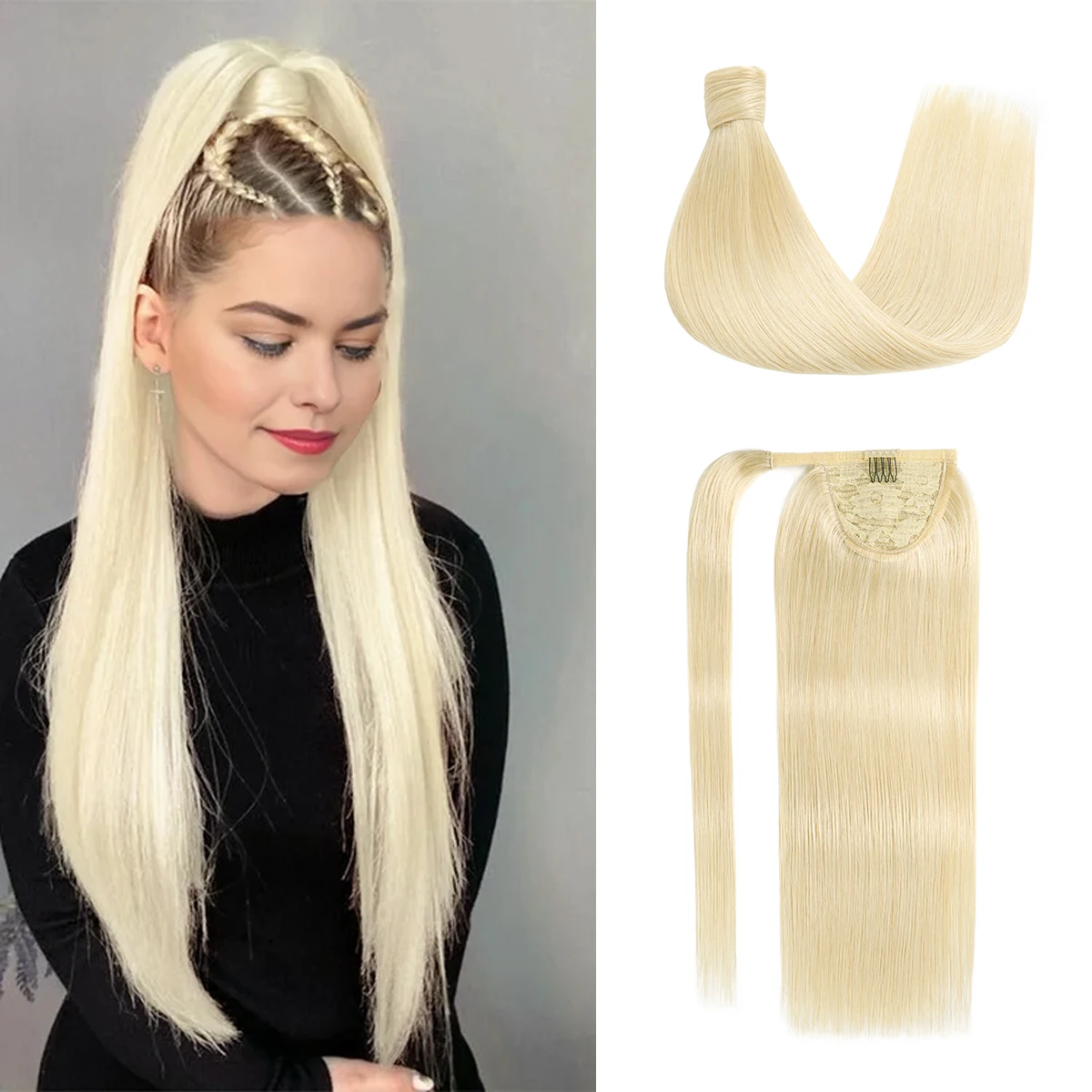 extension-per-coda-di-cavallo-in-capelli-umani-naturali-remy-100-lisci-biondo-platino-con-clip-a-fascia-magica