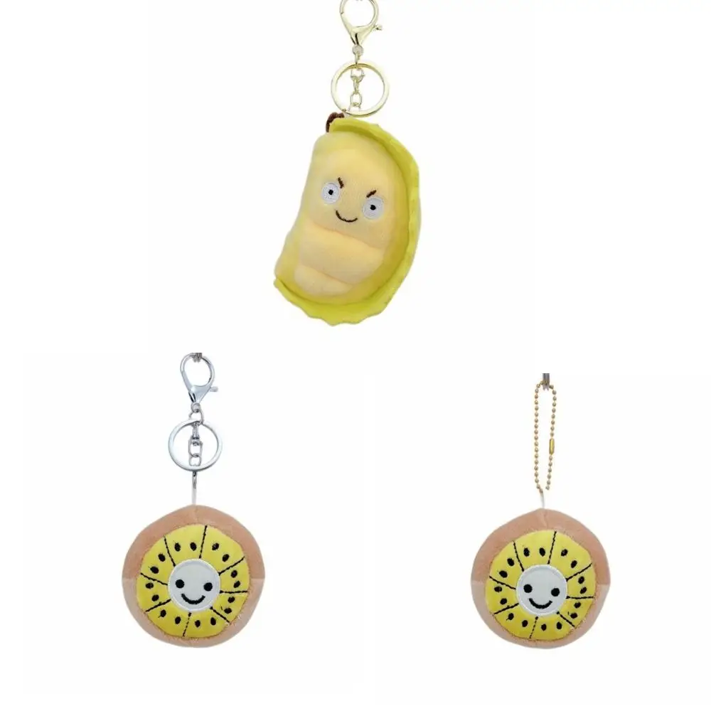 Durian Durian-Porte-clés en peluche pour adultes, porte-clés créatif, porte-clés en peluche, fruit kiwi, pendentif beurre