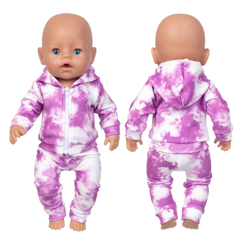 Tie dye set doll clothes are fit for 46cm/18inch dolls, not including dolls. Children\'s holiday gifts