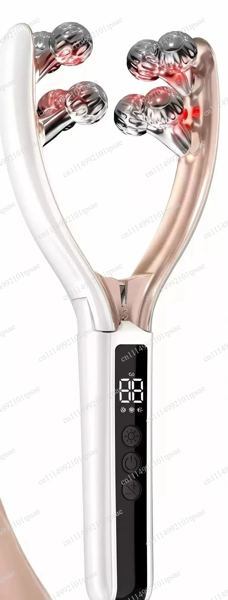 3D roller red blue light lifting and tightening facial instrument, suitable for the face, neck, and jawline
