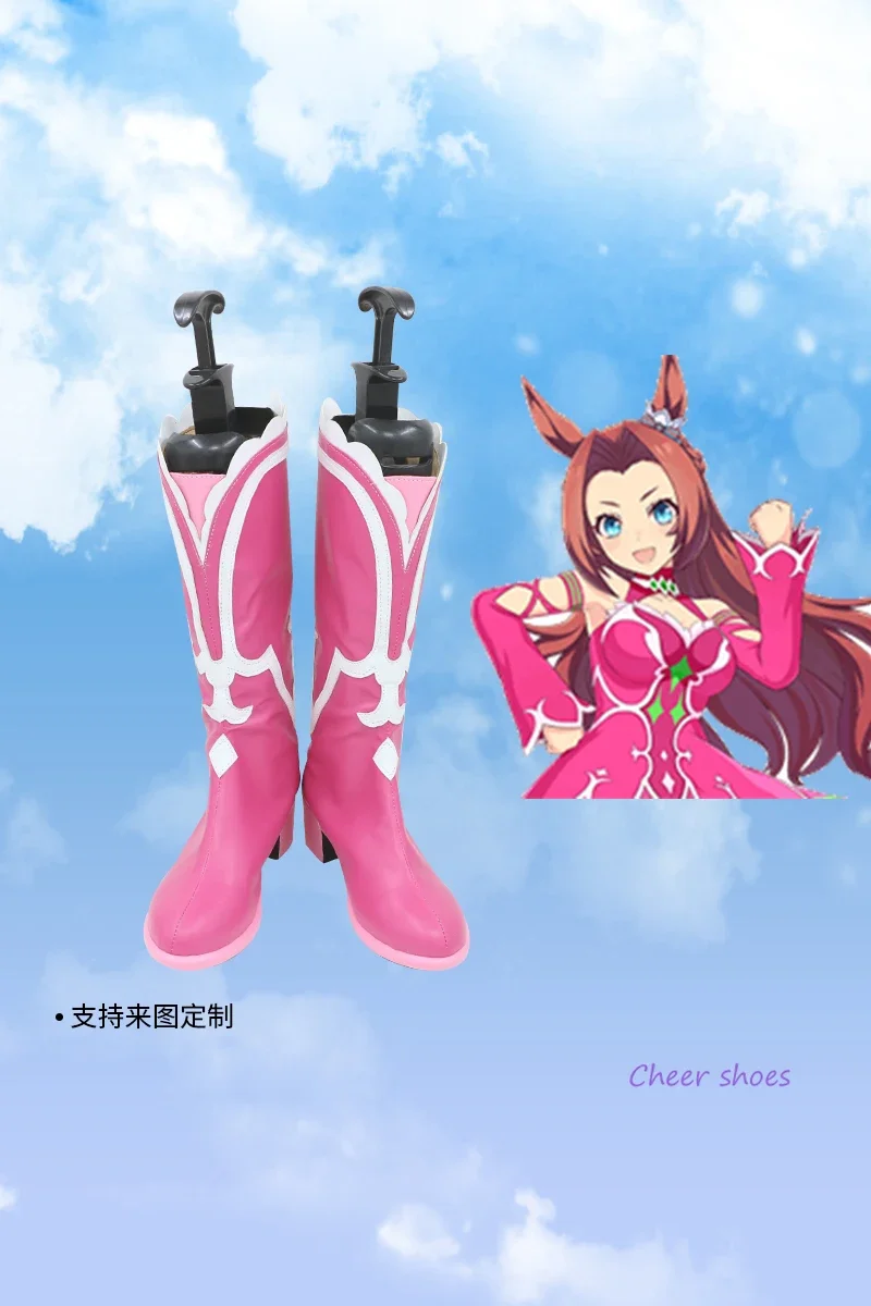 Anime Kawakami Princess Umamusume: Pretty Derby Cosplay Shoes Comic Halloween Carnival Cosplay Costume Prop Men Boots Cos