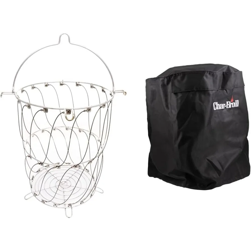 

Char-Broil Big Easy Enhanced Grilling Basket with Turkey Fryer Lid