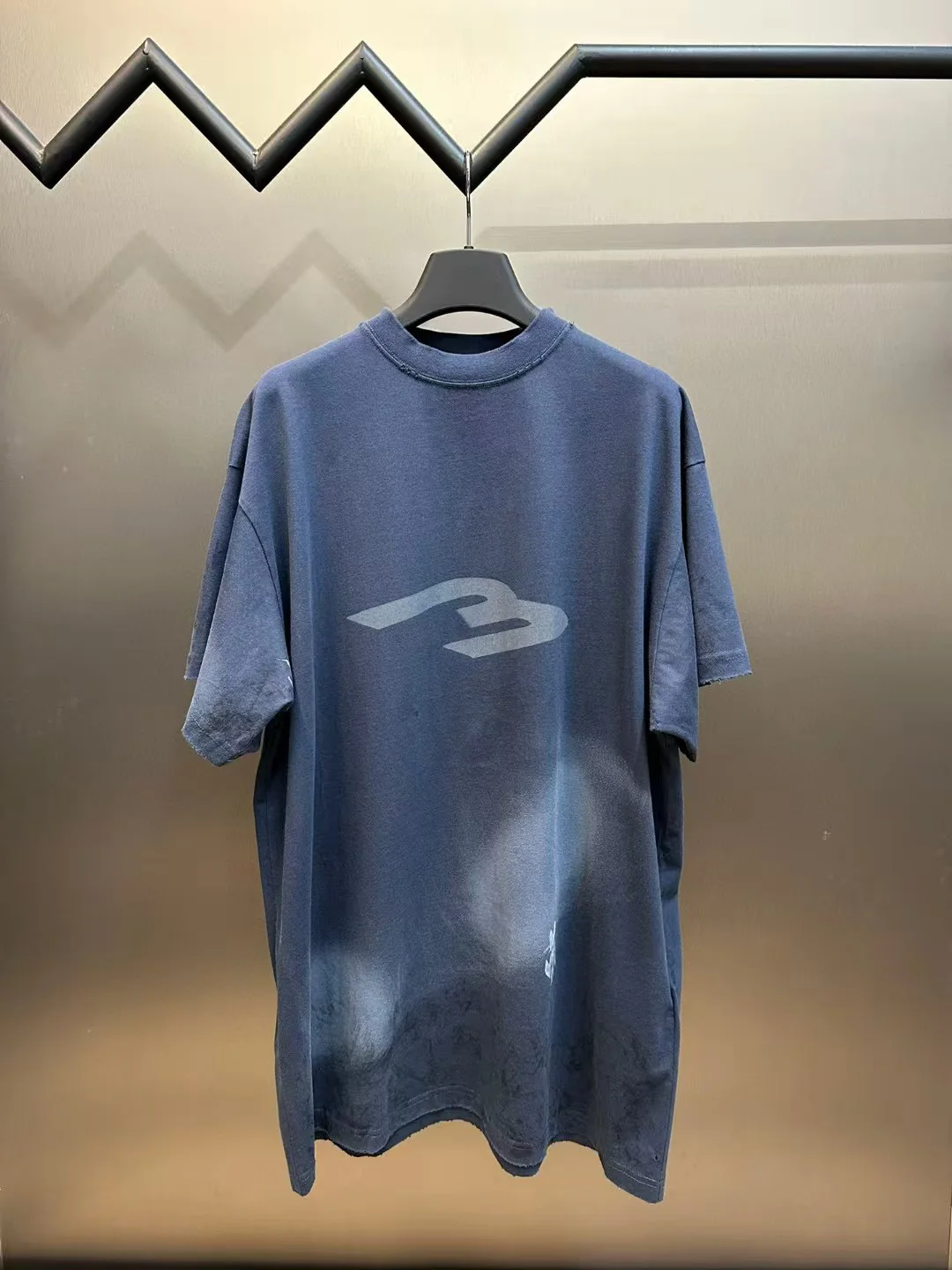 BLCCNIEGEA الوزن الثقيل عالية الجودة باريس B تي شيرت عصري موضة فضفاضة تناسب قصيرة الأكمام طاقم الرقبة رسالة تصميم القطن الخالص