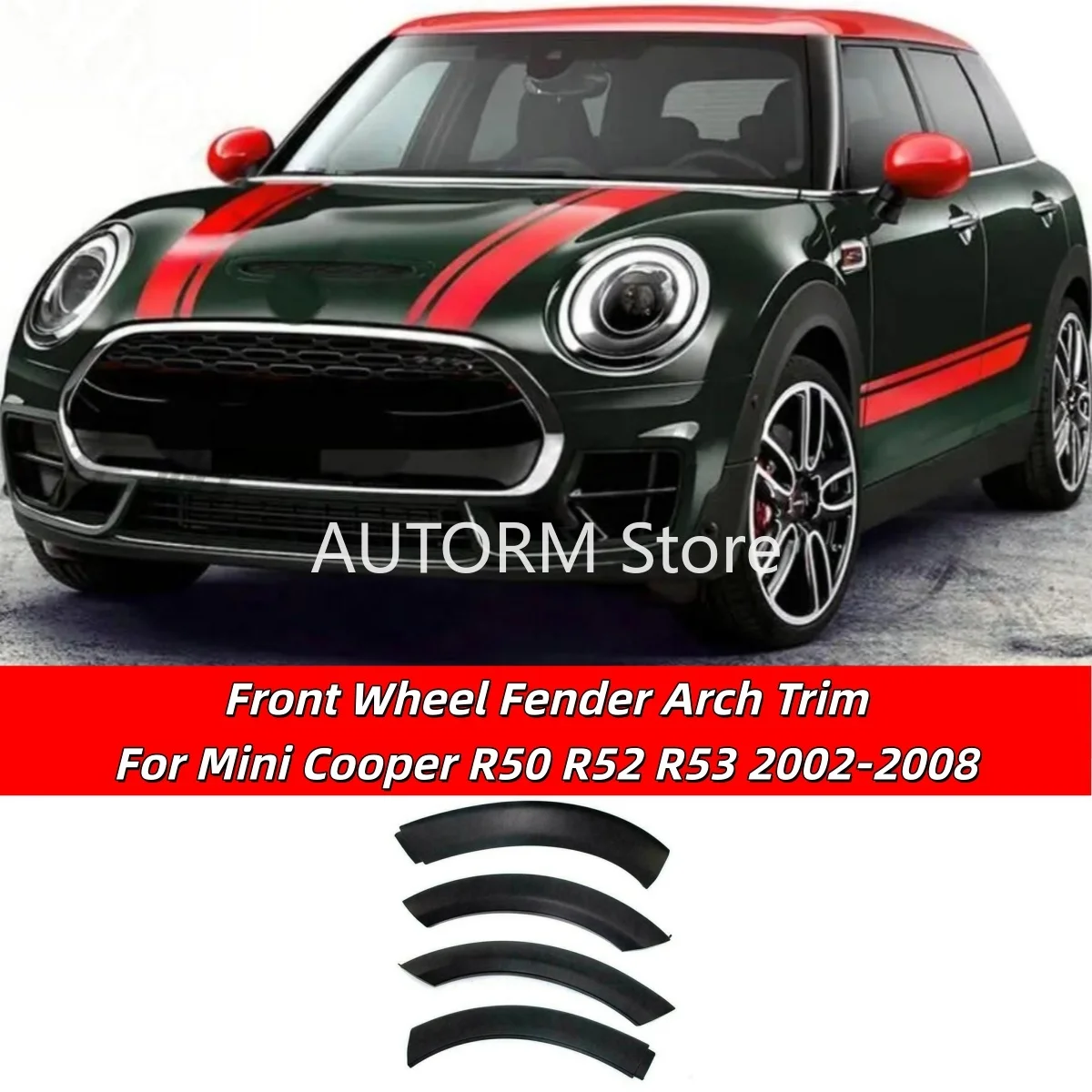 

Car Wheels Tire Arches Wheel Fenders Horn Arches Decorative For BMW MINI Cooper R50 R52 R53 2002-2008 51131505864 51131505866