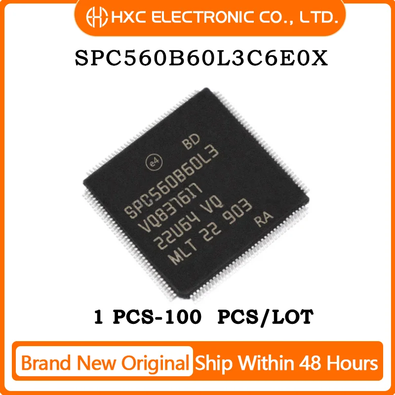 1PCS 5PCS 10PCS 50PCS 100PCS SPC560B60L3 SPC560B60L3C6E0X IC MCU 32BIT 1MB FLASH 100LQFP