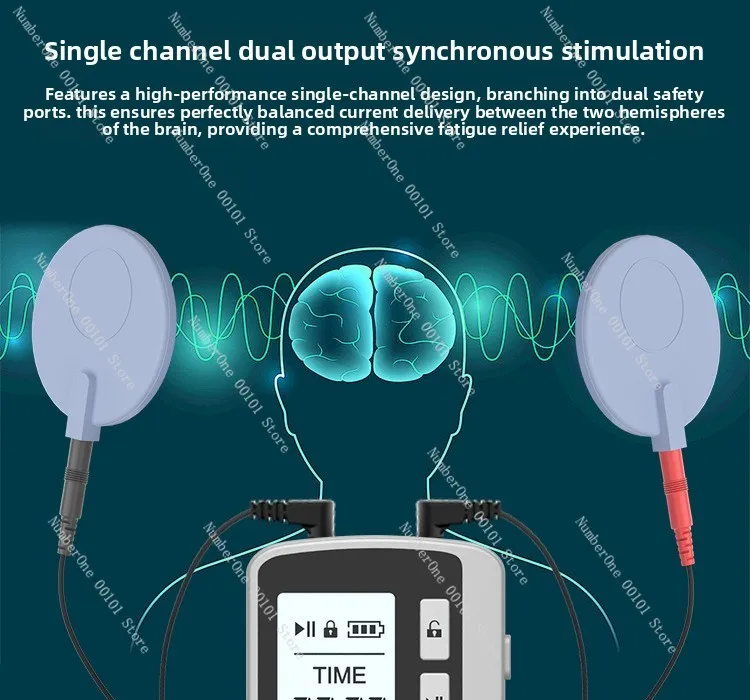 TDCS Transcranial Direct Current Stimulator, Head Pain Relief Fatigue Relaxation Massage Device OEM Custom image 6