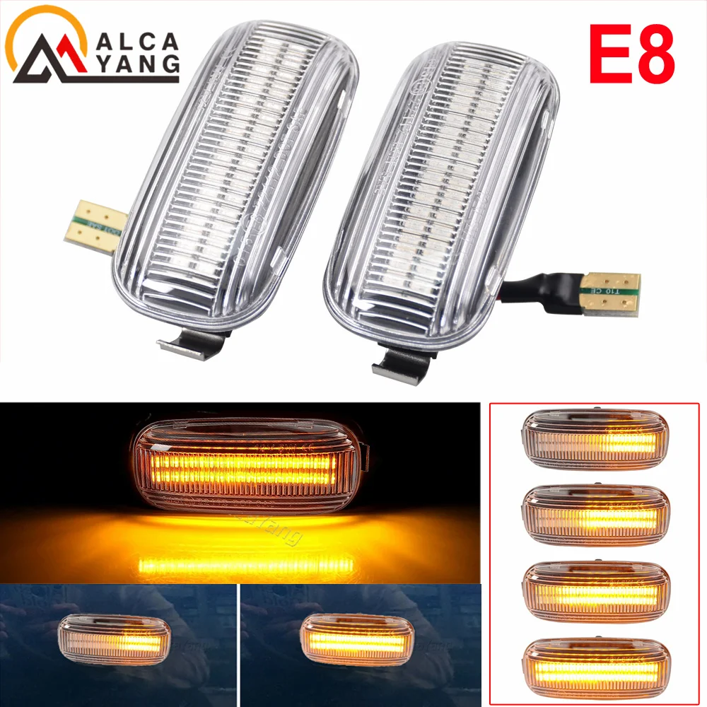 Dynamic Turn Signal Led Flashing Light Side Marker Indicator Light For Audi A3 S3 8P A4 S4 RS4 B6 B7 A6 S6 RS6 C6 intermitentes