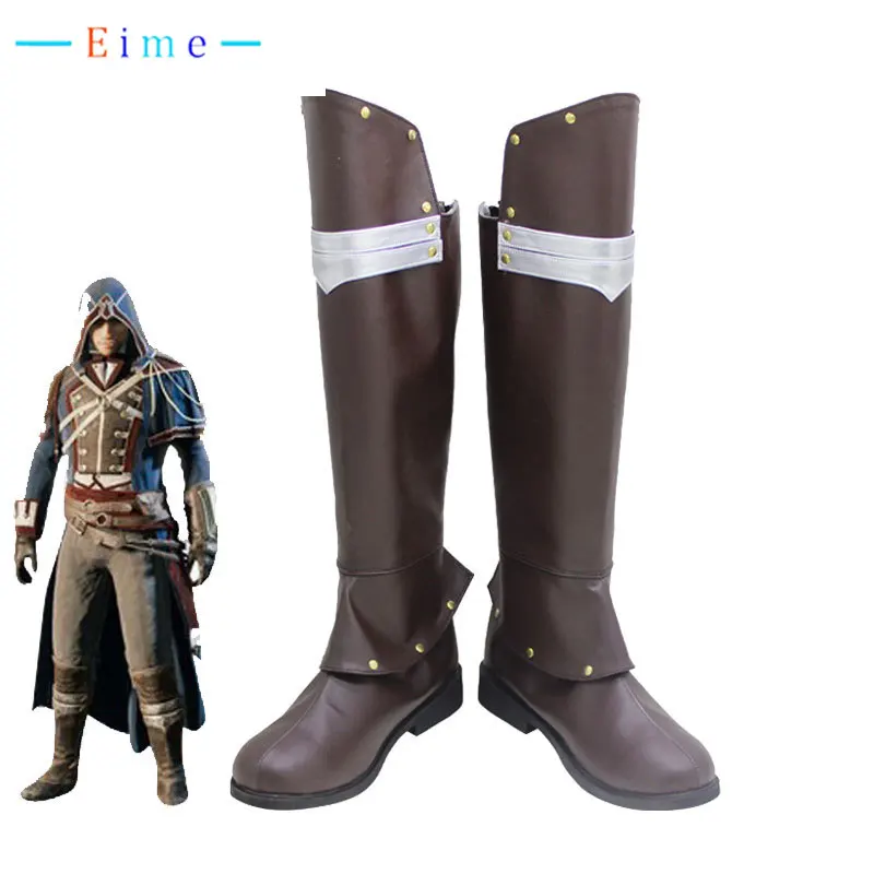 

Arno Dorian Cosplay Shoes Halloween Carnival Boots Anime Game Accessories PU Leather Shoes Cosplay Props Custom Made