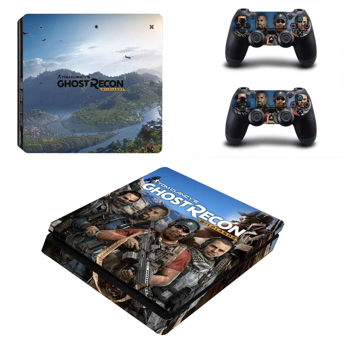 สกินสติกเกอร์รูปลอกเกม PS4แบบบางใหม่สำหรับคอนโซลและคอนโทรลเลอร์สกินไวนิล