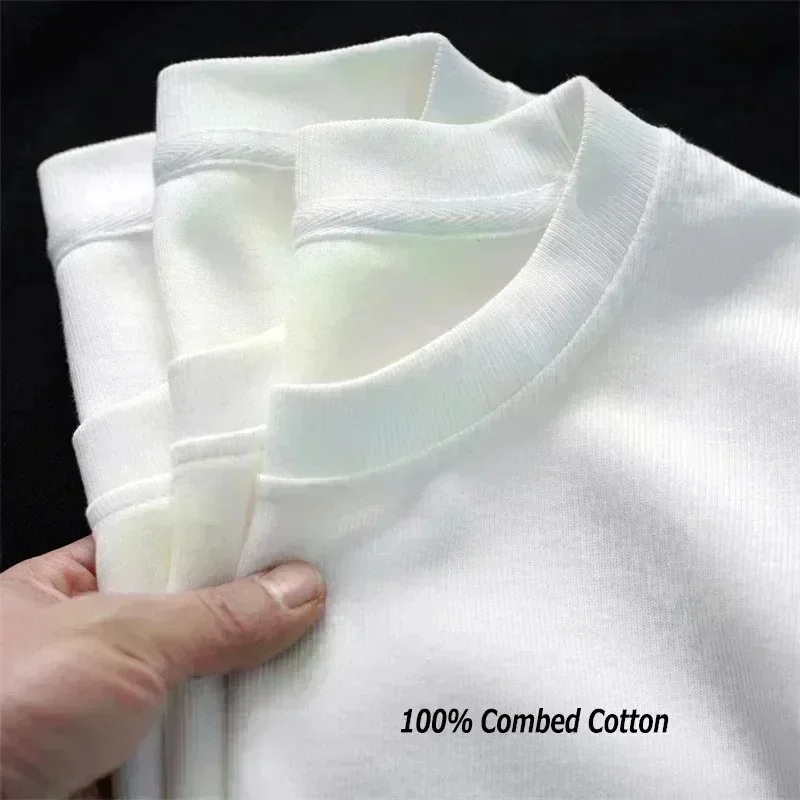 2026 New Fashion Blank Basic T Shirt Thin Lightweight Fabric Streetwear Everyday Casual Short Sleeve Top