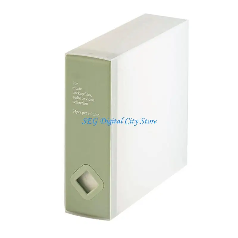 U75B 24 Capacity CDs Storage Case CDs Organizers Box to Keep Discs Safe From Dusts and Scratches for Home Or Office Use