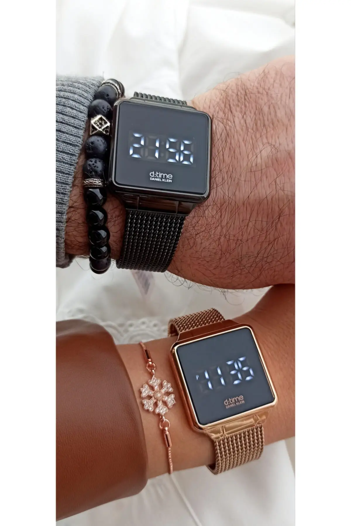 Reloj de pulsera Digital (Dtime) Co, doble, moderno, Unisex