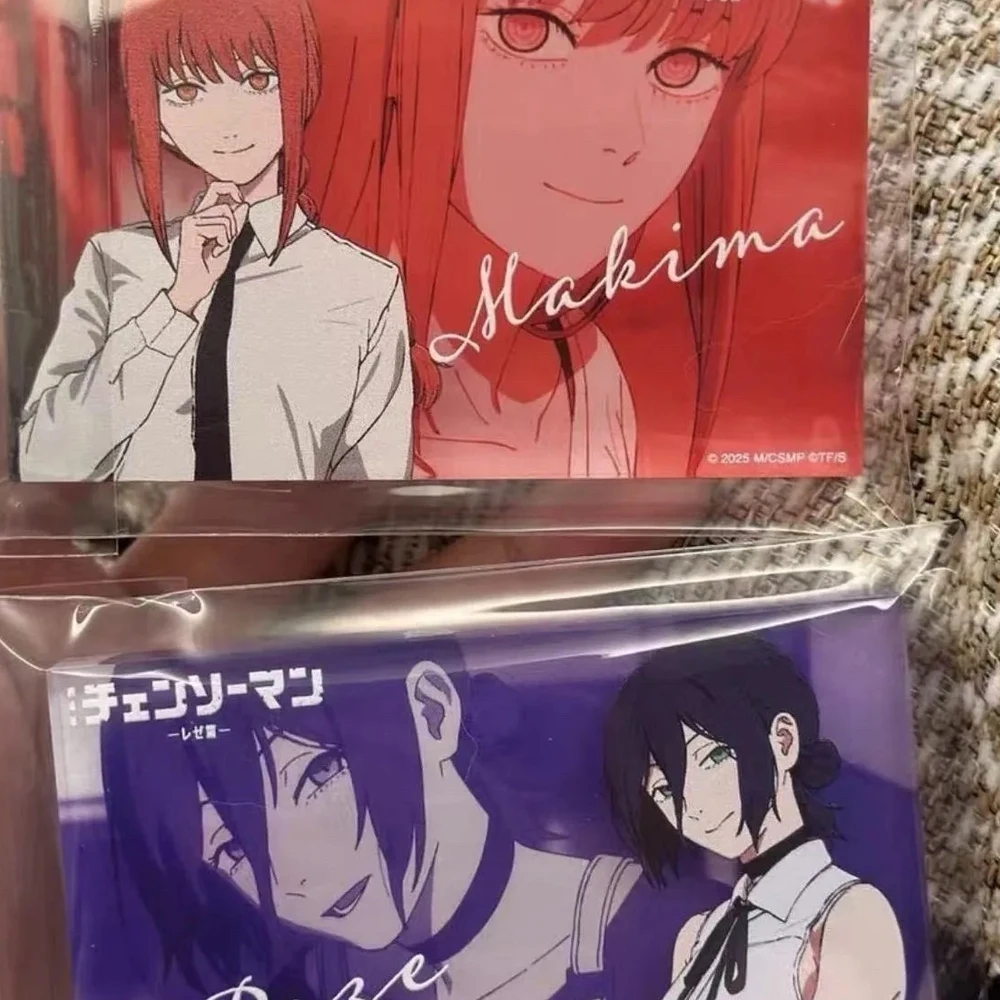 Anime motosserra homem makima reze cosplay placa de pé quadrado acrílico tijolo figura dos desenhos animados decoração desktop festa prop