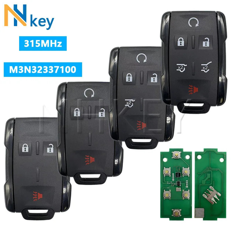 

NHKEY 315MHz M3N-32337100 Remote Key Fob for Chevrolet Colorado Silverado 1500 2500 3500 Sierra Chevrolet Tahoe Suburban GMC
