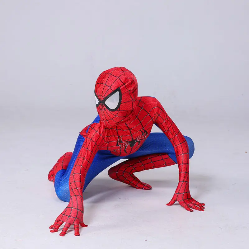 Wunder Cartoon Spider-Man einteilige enge Kleidung Jungen Kampf Anzüge Cosplay Kleidung Halloween Kinder Performance Kleidung