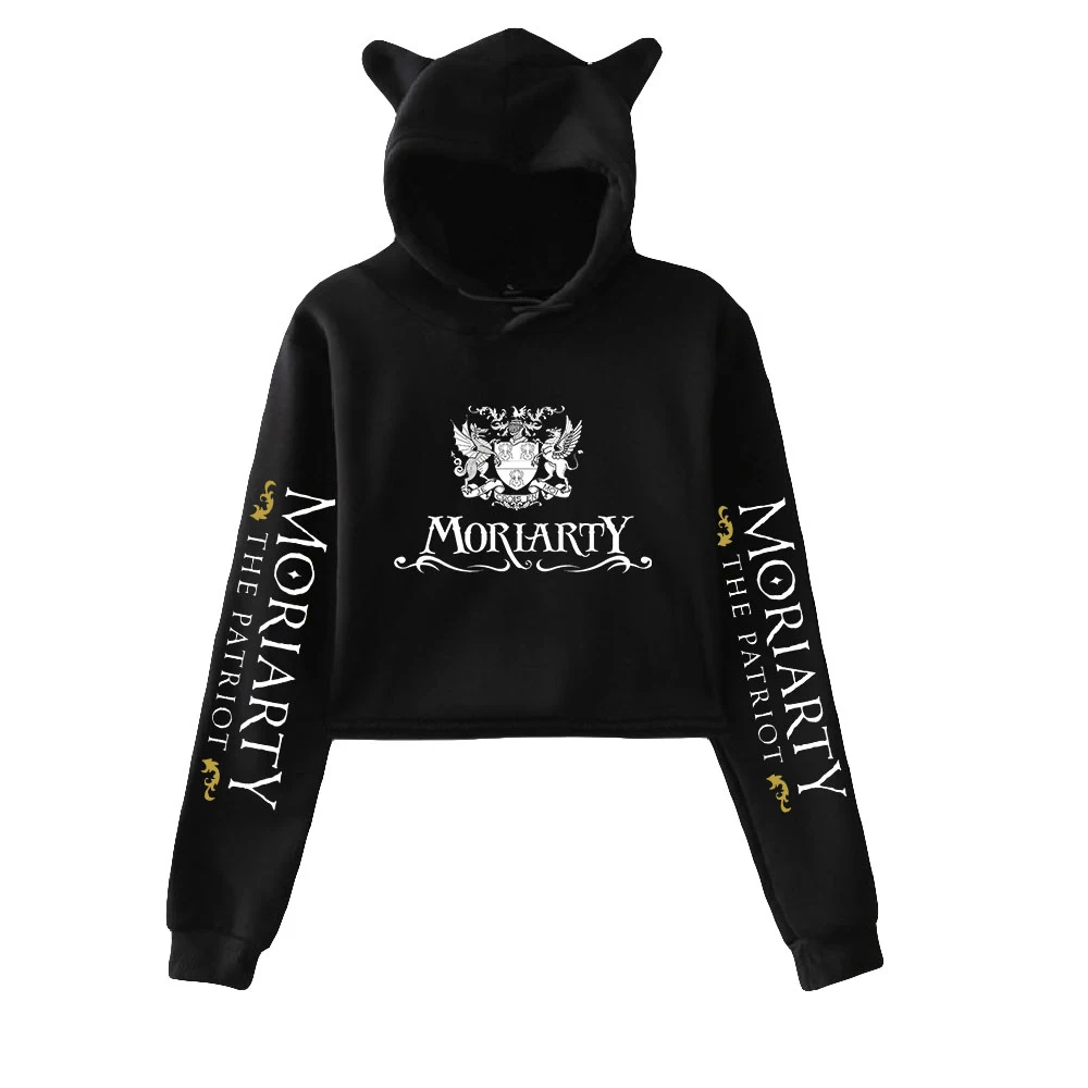 

Moriarty the Patriot Crop Top Hoodie Harajuku Cropped Sweatshirt Streetwear Hip Hop Long Sleeves Pullover Tops Sudaderas Mujer