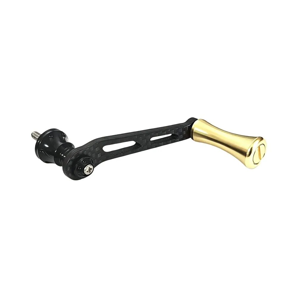 Lightweight Reel Part Red Carbon Fiber Handle High-density Carbon Fiber Anodized Wear-resistant 55mm Wheelbase