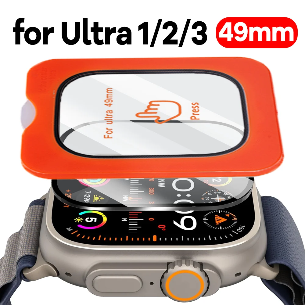 

1-3pcs Tempered Glass for Apple Watch Ultra3/2/1 49mm Screen Protectors Anti-scratch Full Cover Films for IWatch Ultra 3 Ultra 2