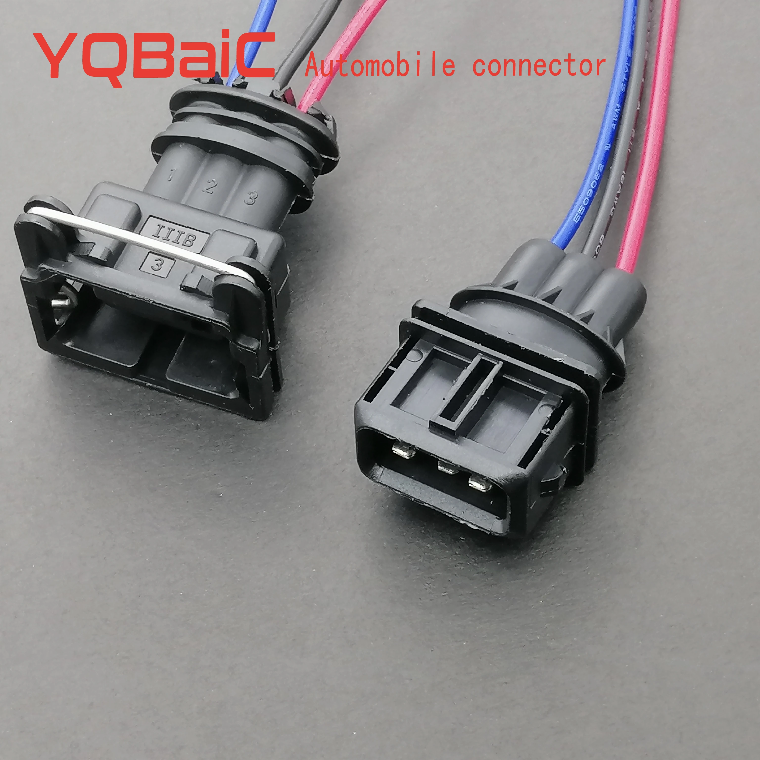 3.5mm 3P Automobile Electrical Connector Male Plug Female plug with Wire Harness for Car and Motorcycle