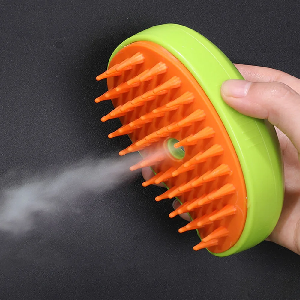 Cat Dog Steamy Brush Water Steam Spray pettine per animali domestici 3 in 1 spruzzatore elettrico depilazione spazzole per massaggi da bagno