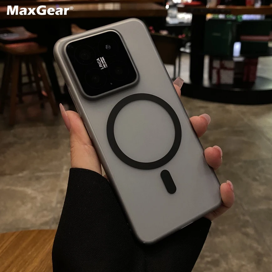 Image of Original Matte ForMagsafe Clear Case für Xiaomi 15 14 13 Pro Ultra 14Pro 15Pro 15Ultra stoßfeste, harte, magnetische Schutzhülle
