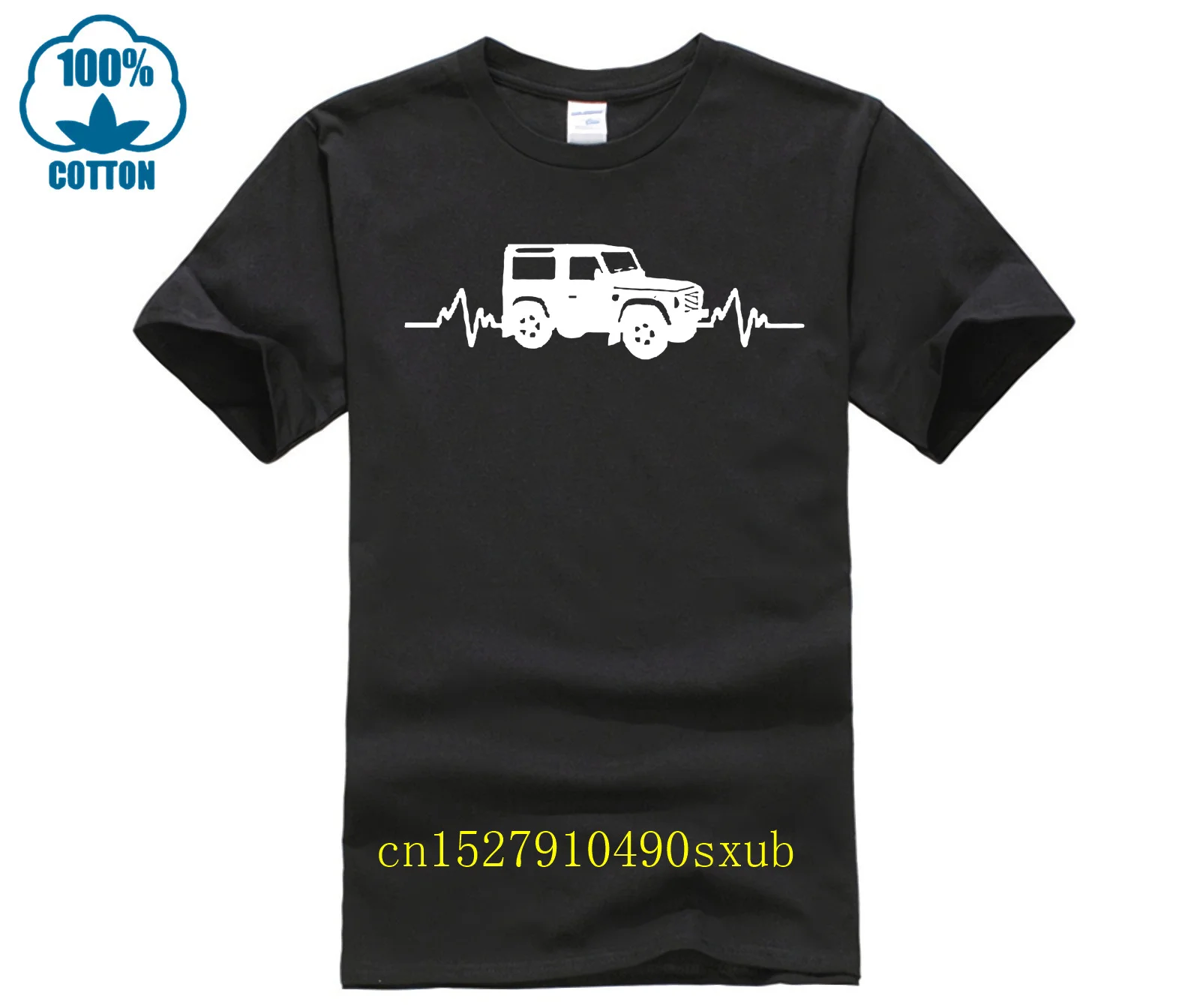 Camiseta Heartbeat 4x4 Land Off Roader Rover Driver Off Road