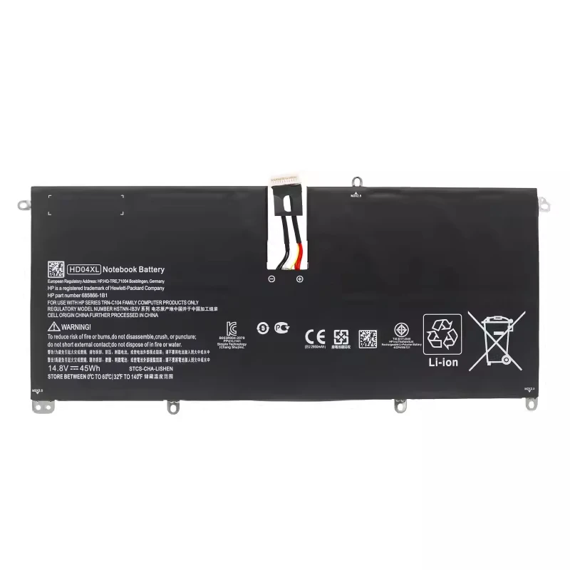 GH HD04XL Laptop Battery  For HP Spectre XT Pro 13-b000 13-2021tu 2207tu 2114tu TPN-C104