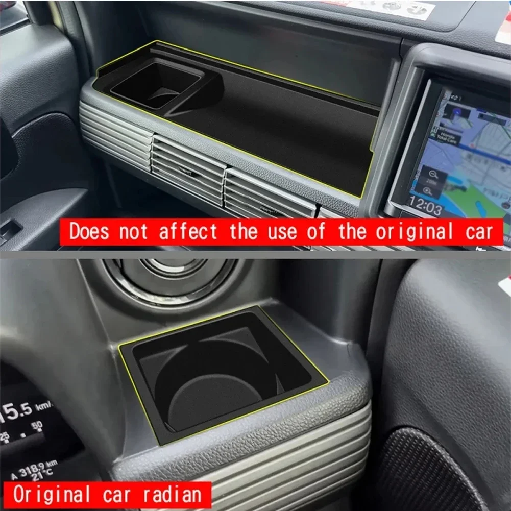Accessory ABS Water Cup Pad Black RHD Dashboard Cup Holder Custom Fit Design Easy Installation Process High Universality Fitment