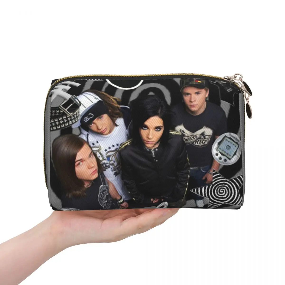 

Tokio Hotel Emblem Женская косметичка Дорожный органайзер для макияжа Сумка для хранения туалетных принадлежностей Dopp Kit Box