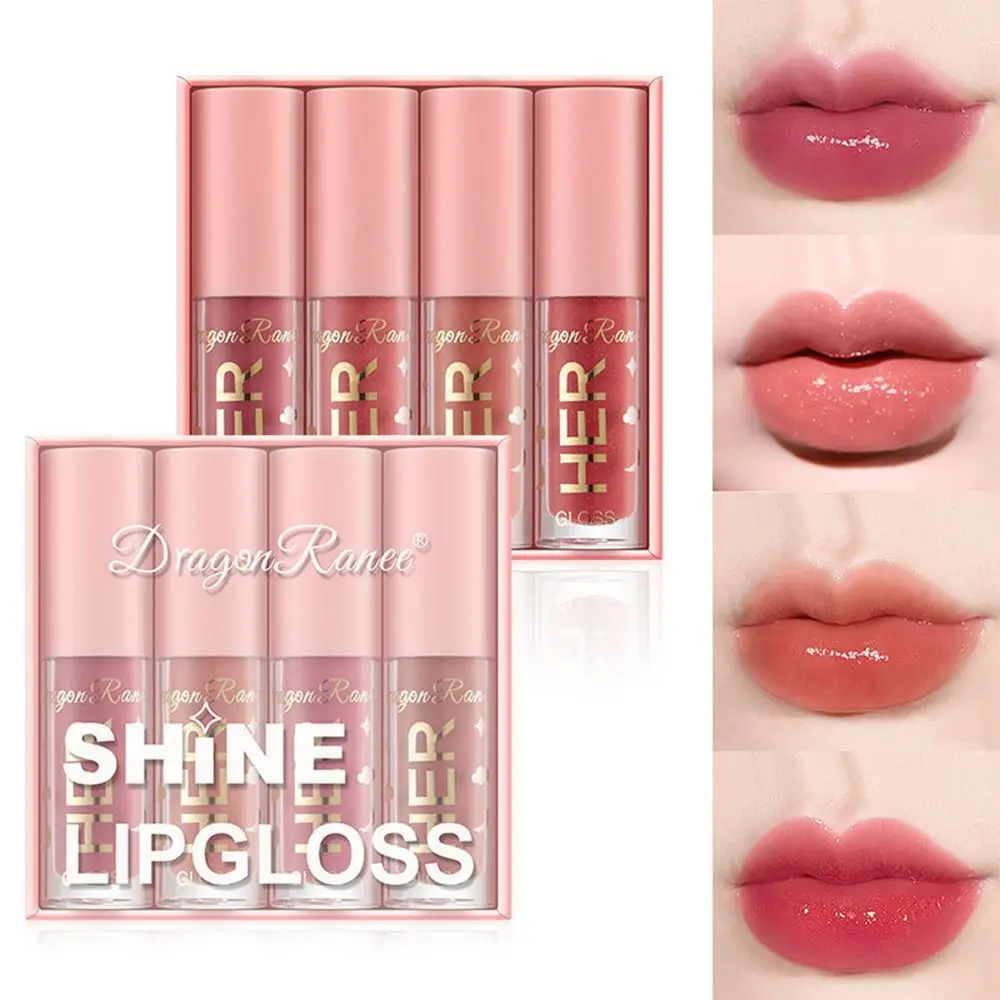 Long Lasting Moisturizing Lipstick Set New Smooth Waterproof Jelly Lip Glaze Moisturizing Non-stick Cup Moisturizing Lip Glaze