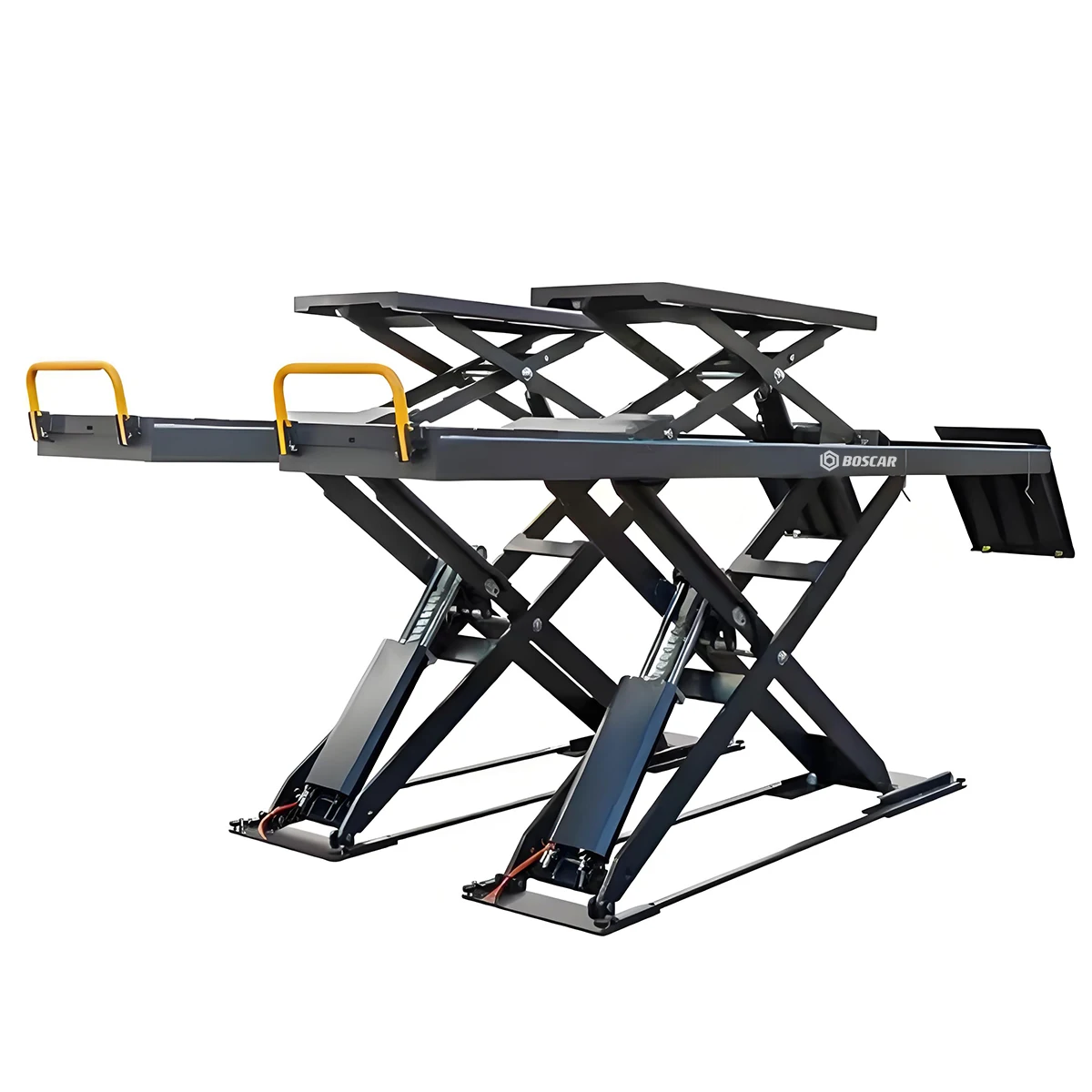 BOSCAR Large Car Scissor Lift On Ground Alignment Lift Wheel Aligner Lift With CE