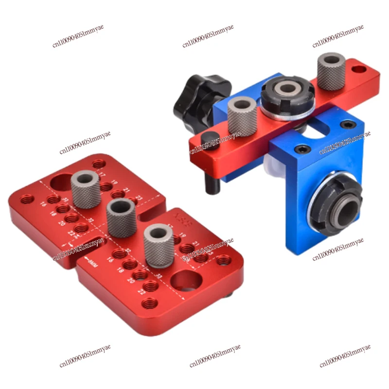 

Woodworking Three-in-one Hole Punch, Log Tenon Locator, Wood Plate Opening Plate Type Furniture Puzzle Drilling Artifact