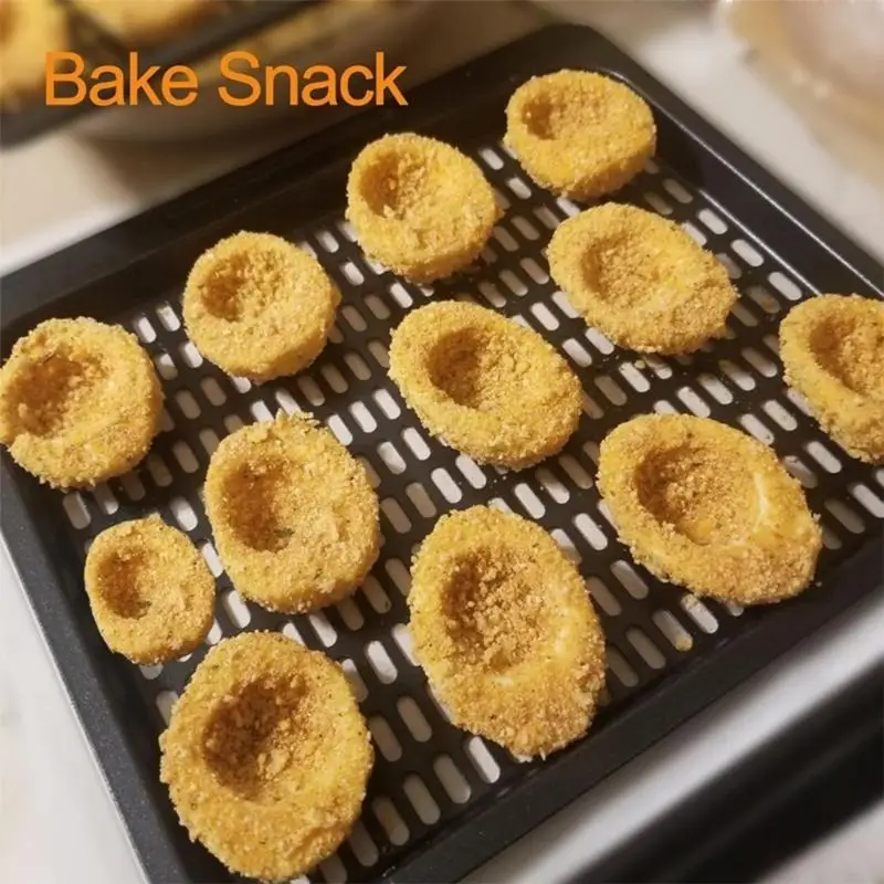 2Pcs Easy to Cooking Nonstick Baking Pan Oven Pan Mesh Cooking Rack Kitchen Q5WC
