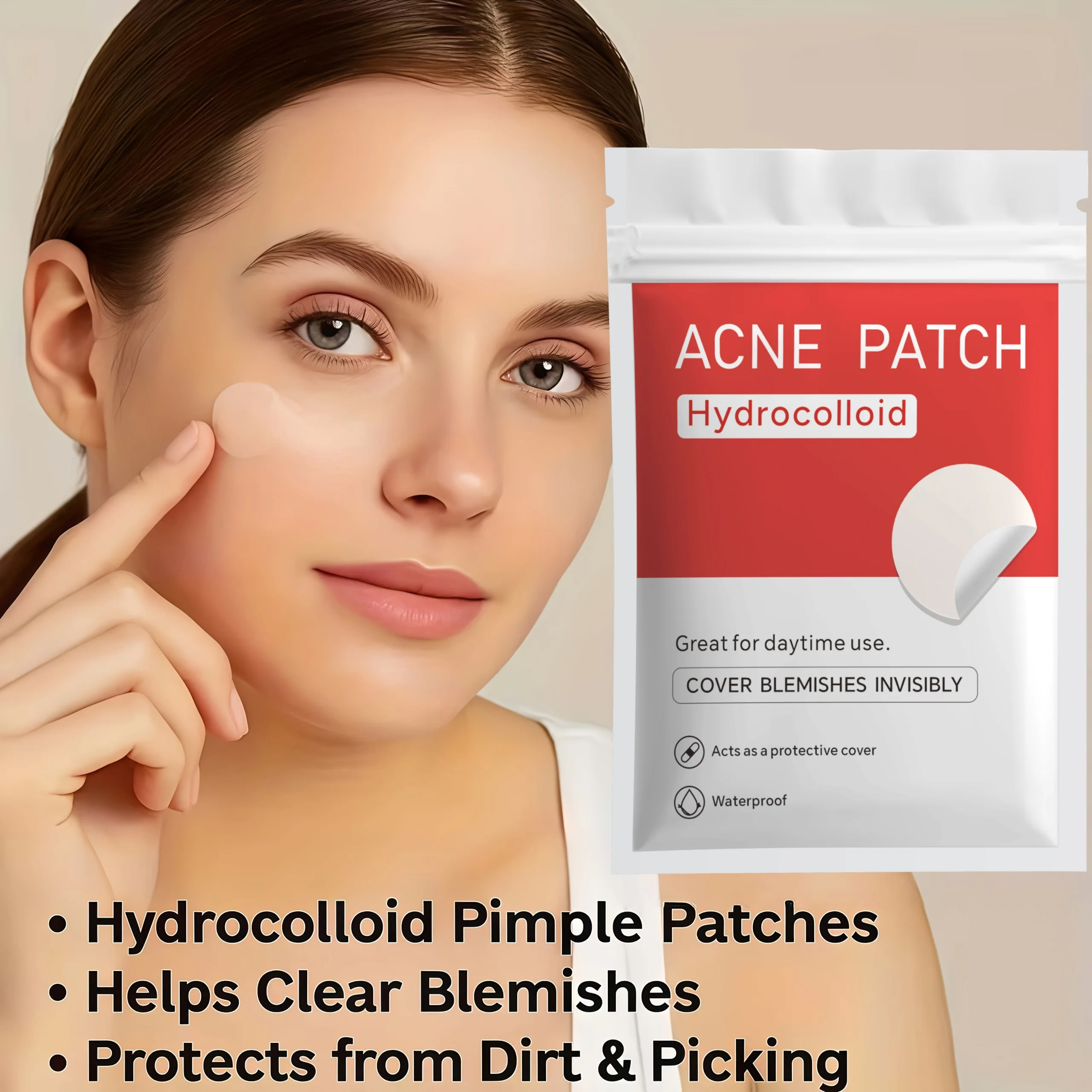 380/760pcs Round & Nude Acne Patches, Hydrocolloid Stickers, Covers Pimples & Blemishes, Gentle, Invisible, Travel Ready image 5
