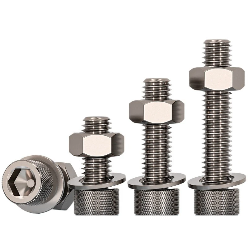 

TA2 high quality Titanium alloy hexagon socket screws, Bolts, Nuts, Flat Washers Assortment M6 M8 Hardware tool accessories