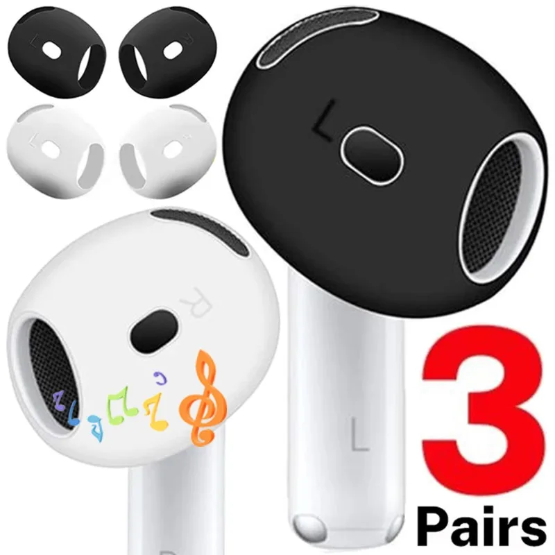 Anti-Slip Ear Covers Eartips for Apple AirPods 4 Replacement Ultra Thin Earbuds Cover Earphone Skin for AirPods 4 Accessories