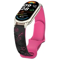 Engraved Band Strap For Mi Band 8 Xiaomi Silicone Strap for Xiaomi Band 8 Original Strap for Mi Band 9 Replacement Bracelet M8