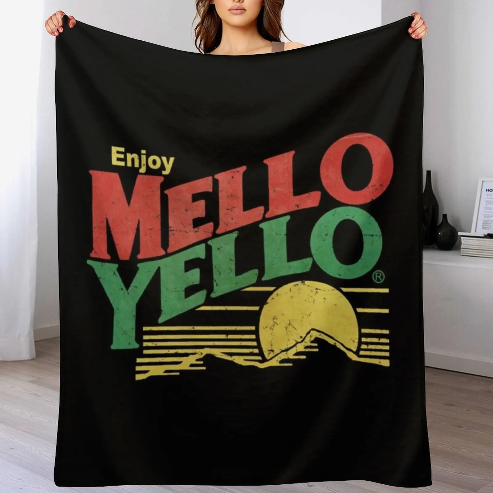 

Mello Yello Throw Blanket Ultra Plush Cozy Blanket for Napping Sleeping