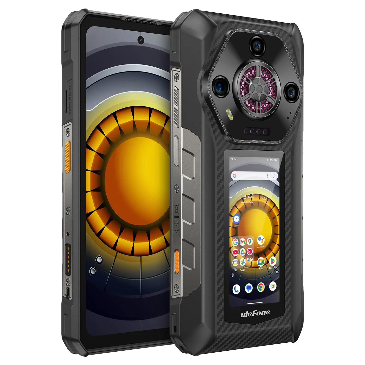 Ulefone Armor 30 Pro 5G Rugged Phone Android 14 Smartphone 6.9" Dual Screen 16GB+512GB MediaTek Dimensity 7300X 12800mAh 64MP