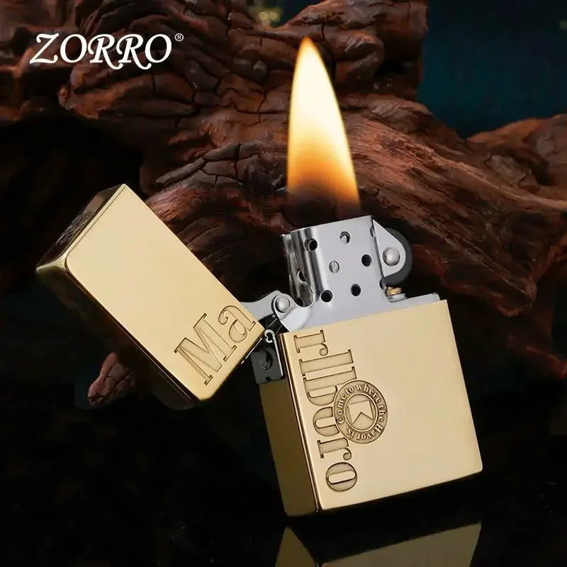 Zorro 906 external hinge 1935 replica kerosine lighter, pure