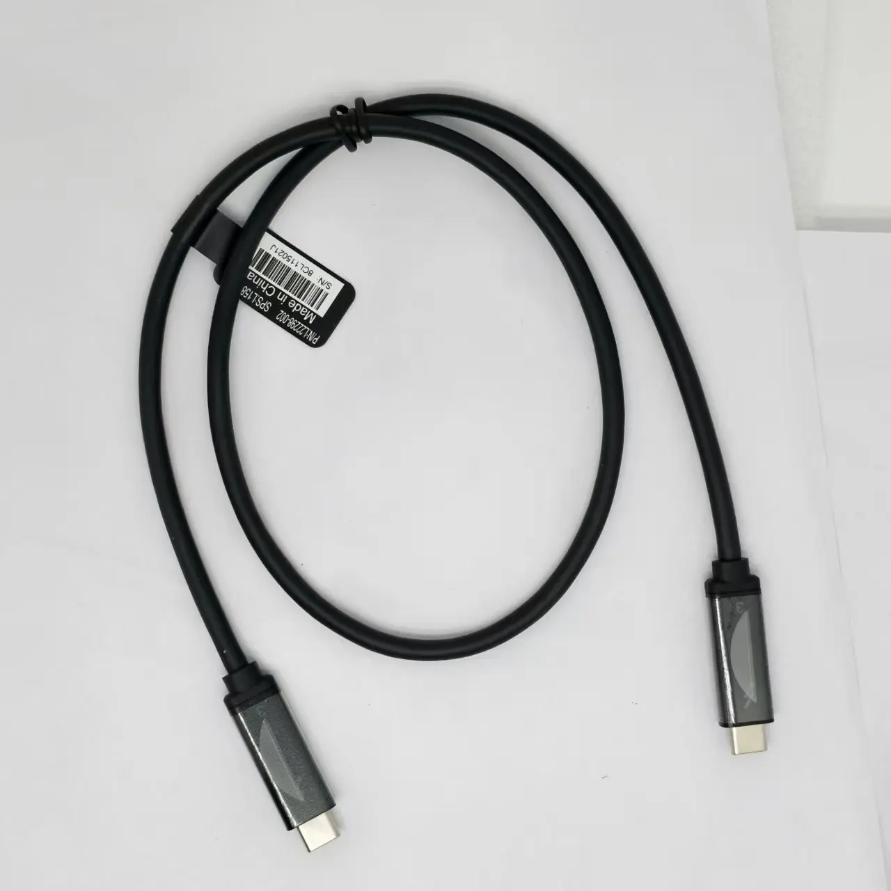 オリジナルデータケーブル 0.7m 40G 100W HP Thunderbolt 3 ドッキングステーション グラフィックカードドック 5K ビデオ対応