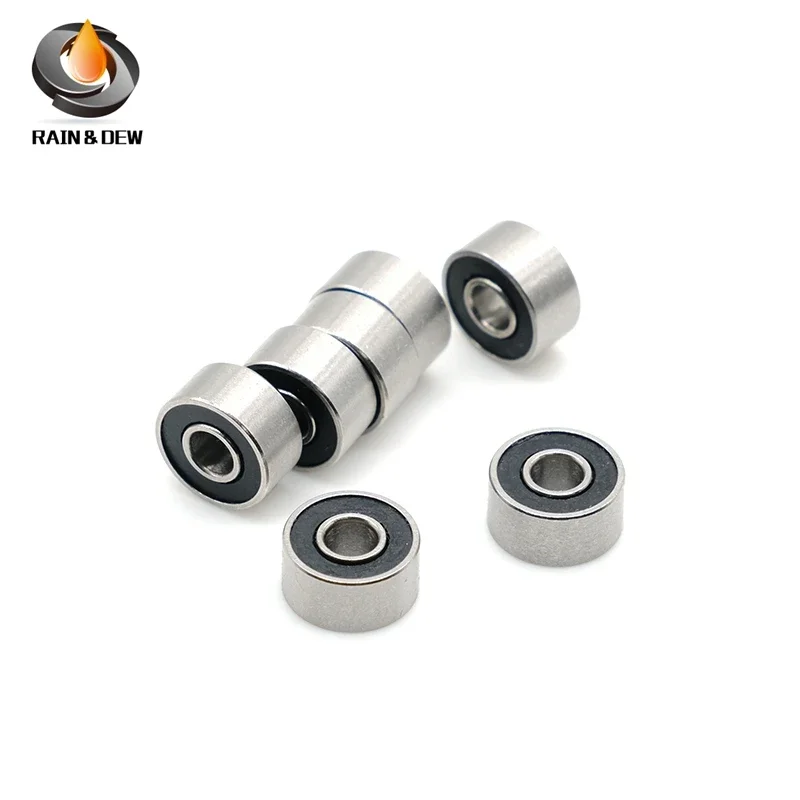 10PCS 695RS Ball Bearings 5x13x4 mm  ABEC-7 Hobby Electric RC Car Truck 695 RS 2RS Bearing 695-2RS Black Sealed