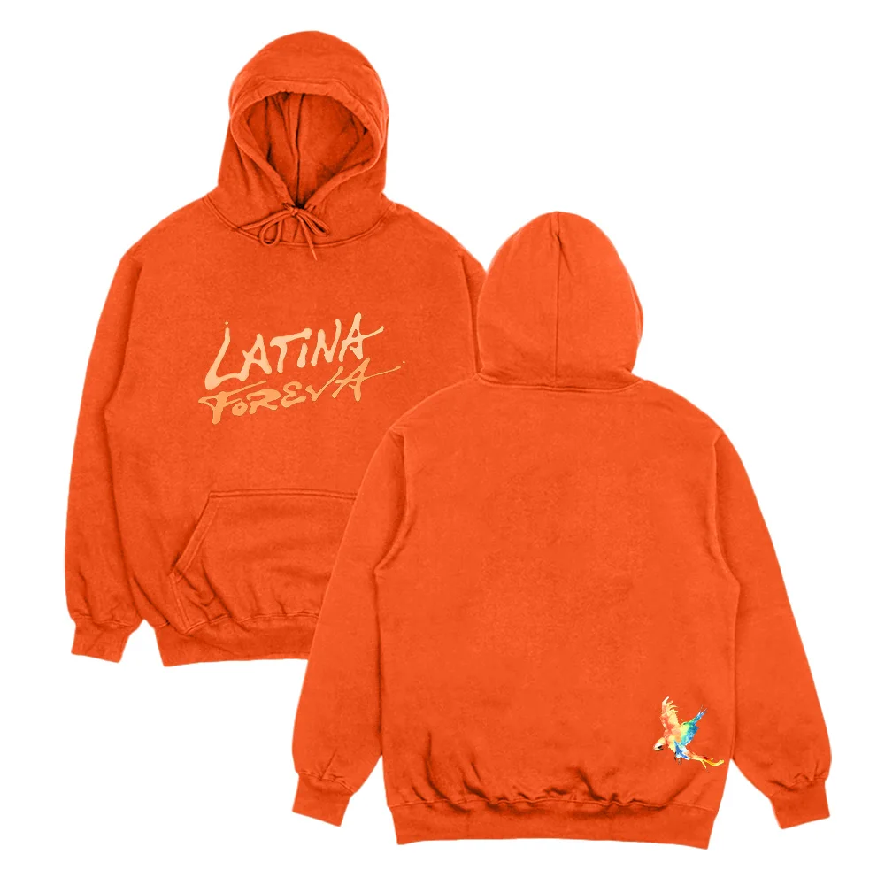Sudadera con Capucha Karol G Latina Foreva, Moda Casual para Mujer, Manga Larga, Estilo Urbano, Sudadera Holgada, Estilo Retro