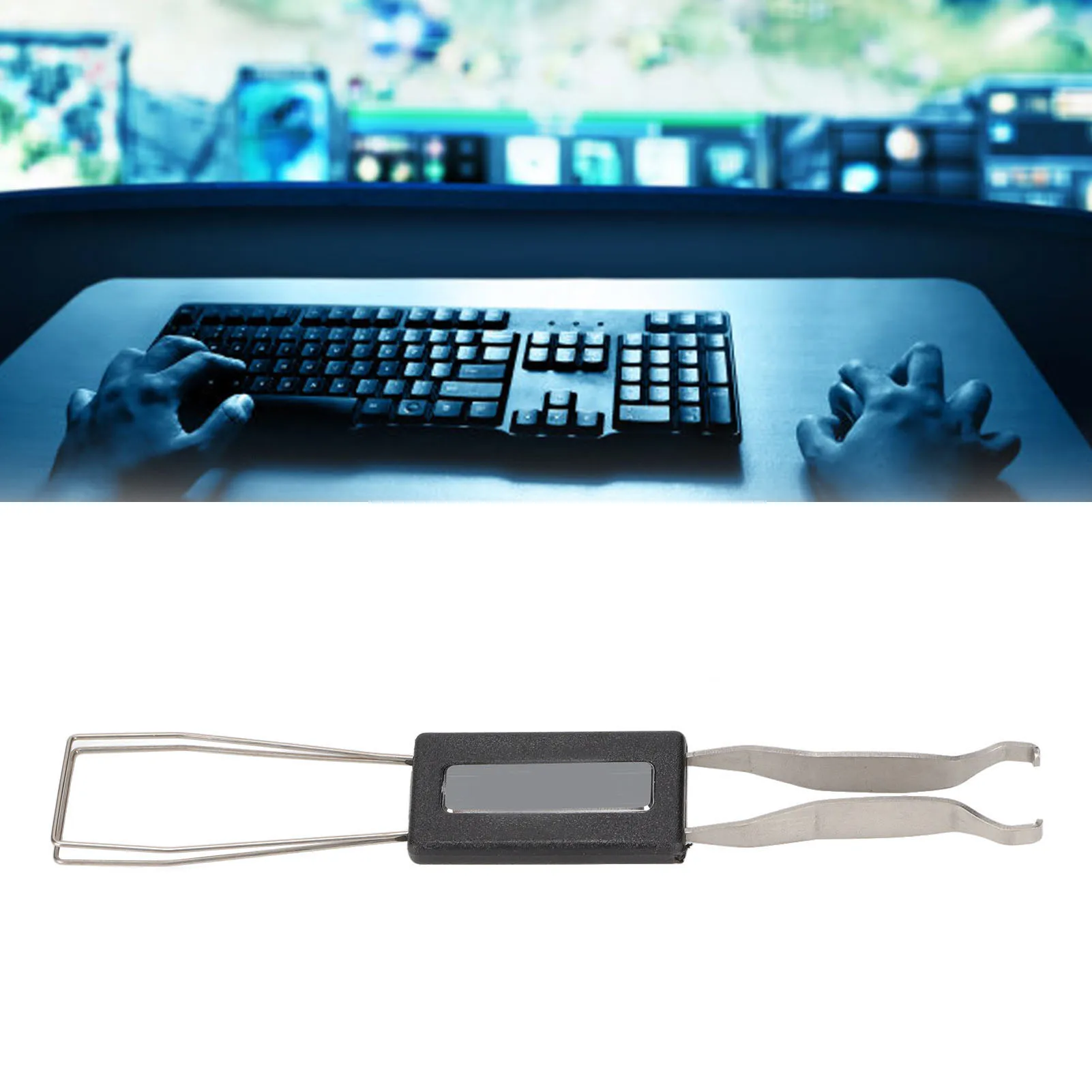 

Mechanical Keycap Puller 2 In 1 Design Easy Operation Durable ABS Metal Fast Safe Switch Puller For Mechanical Keyboard