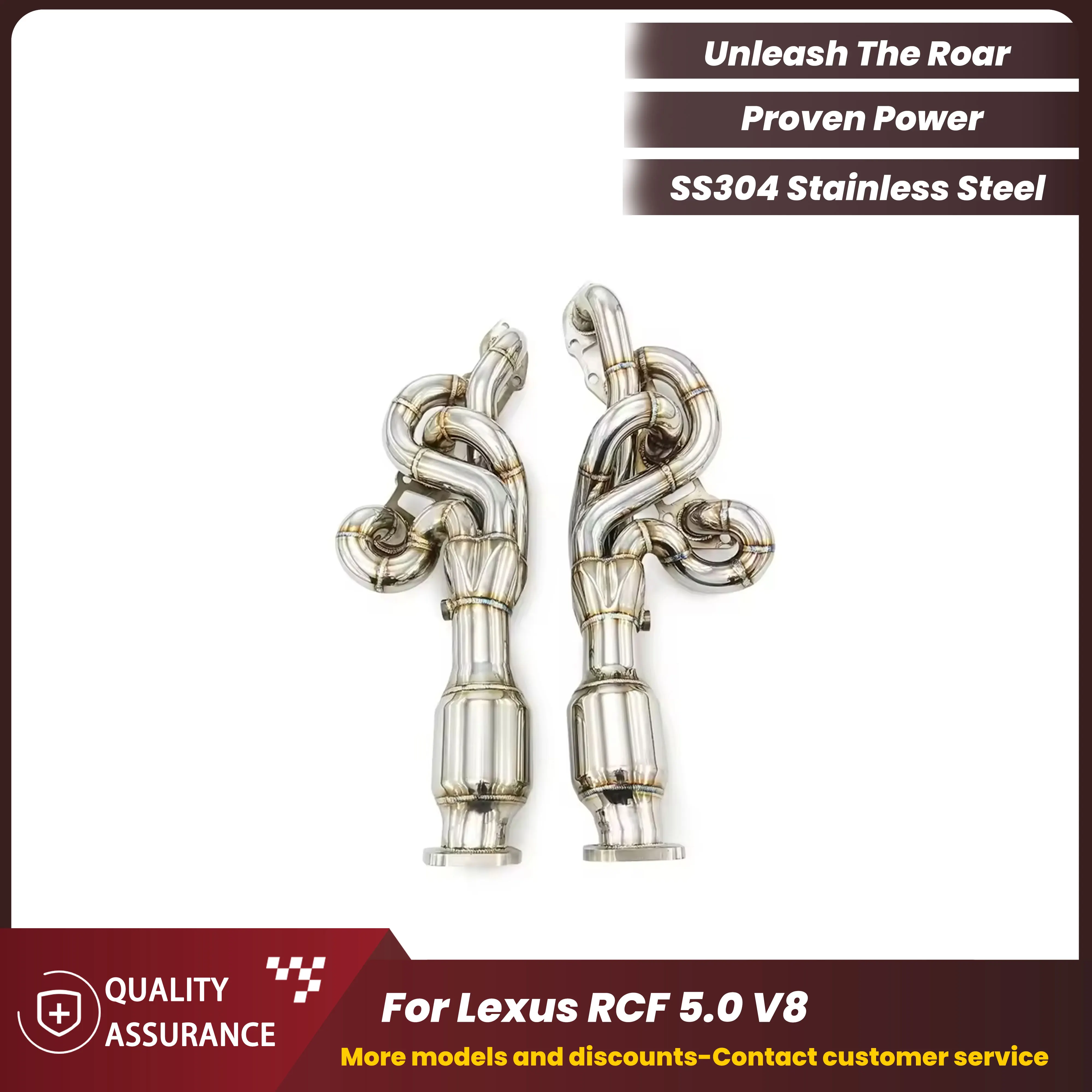

Equal Length Header For Lexus RCF 5.0L V8 2016-2020 ECCF Performance Exhaust System High Flow Tuning Upgrade