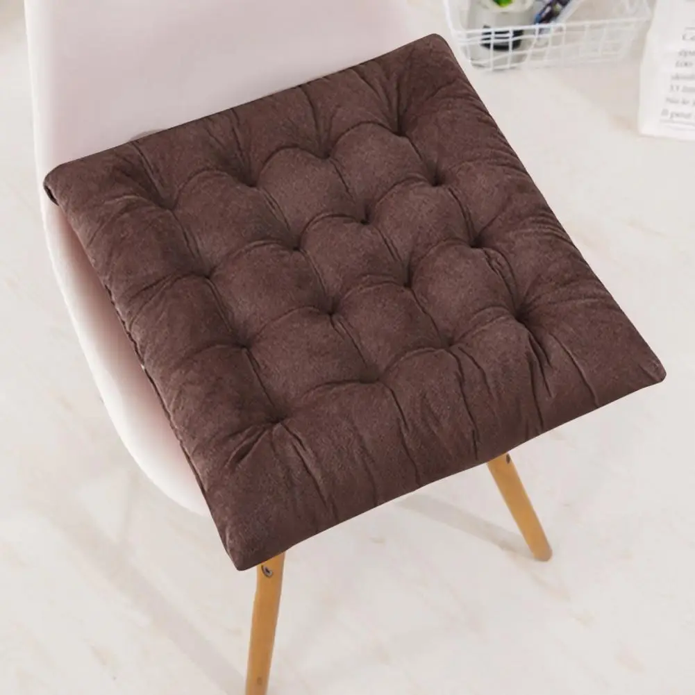 Durable Long-lasting Chair Cushion Comfortable Square Chair Cushion with Seat Cushion Straps Strong Resilience Office for Long