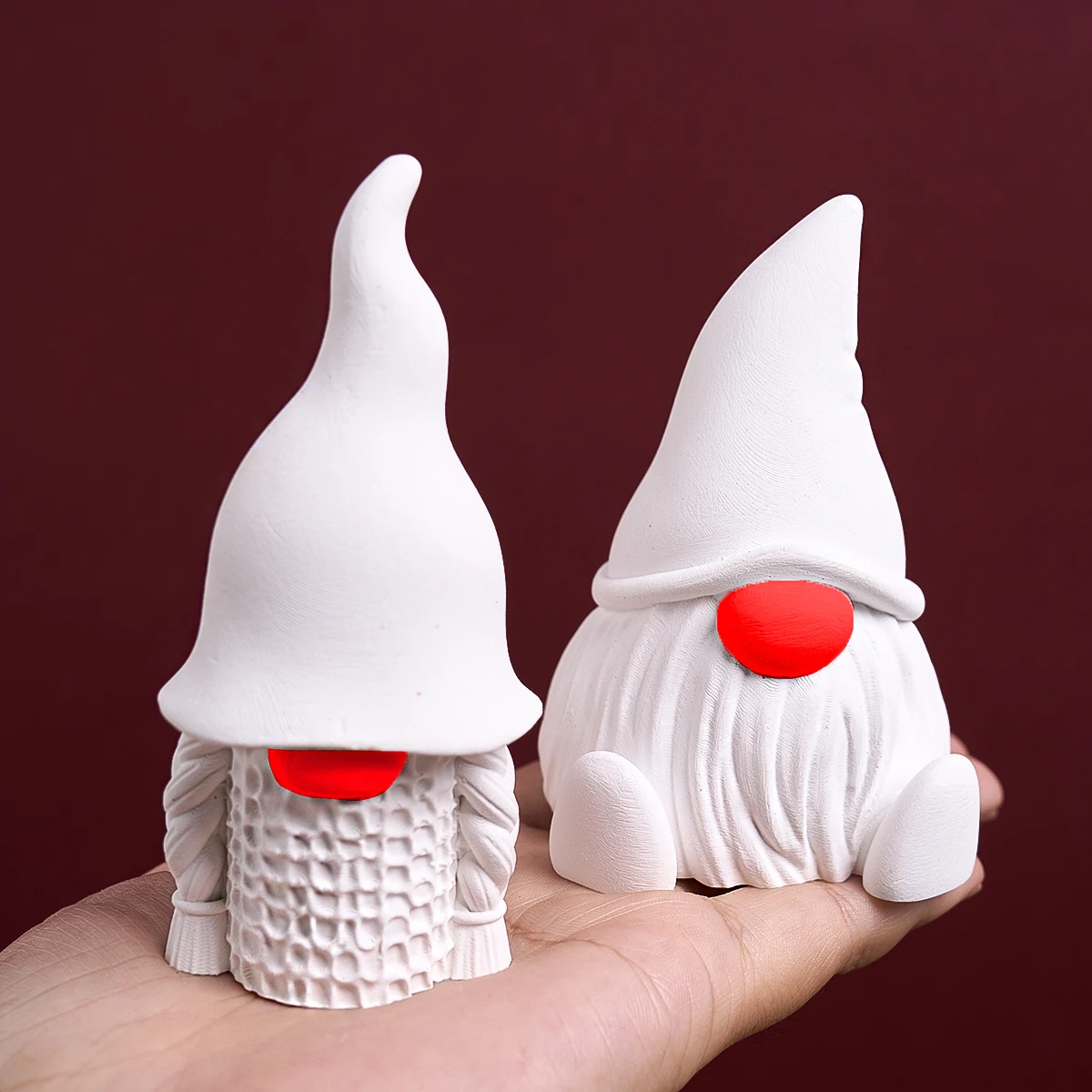 3D Gnome Santa Claus Form Gesichtslose Weihnachten Ornamente Handwerk Geschenk Kerze Form Gips Beton Gießen Machen Liefert Weihnachten Dekor